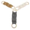 3 PCS White Grey Brown Macrame Towel Holder Hanging Towel Holder  Kitchen Bathroom Laundry Room