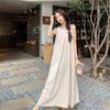 French Loose and Thin Casual French Temperament Dress Gentle Wind Solid Color Korean Version Summer New Sleeveless Skirt