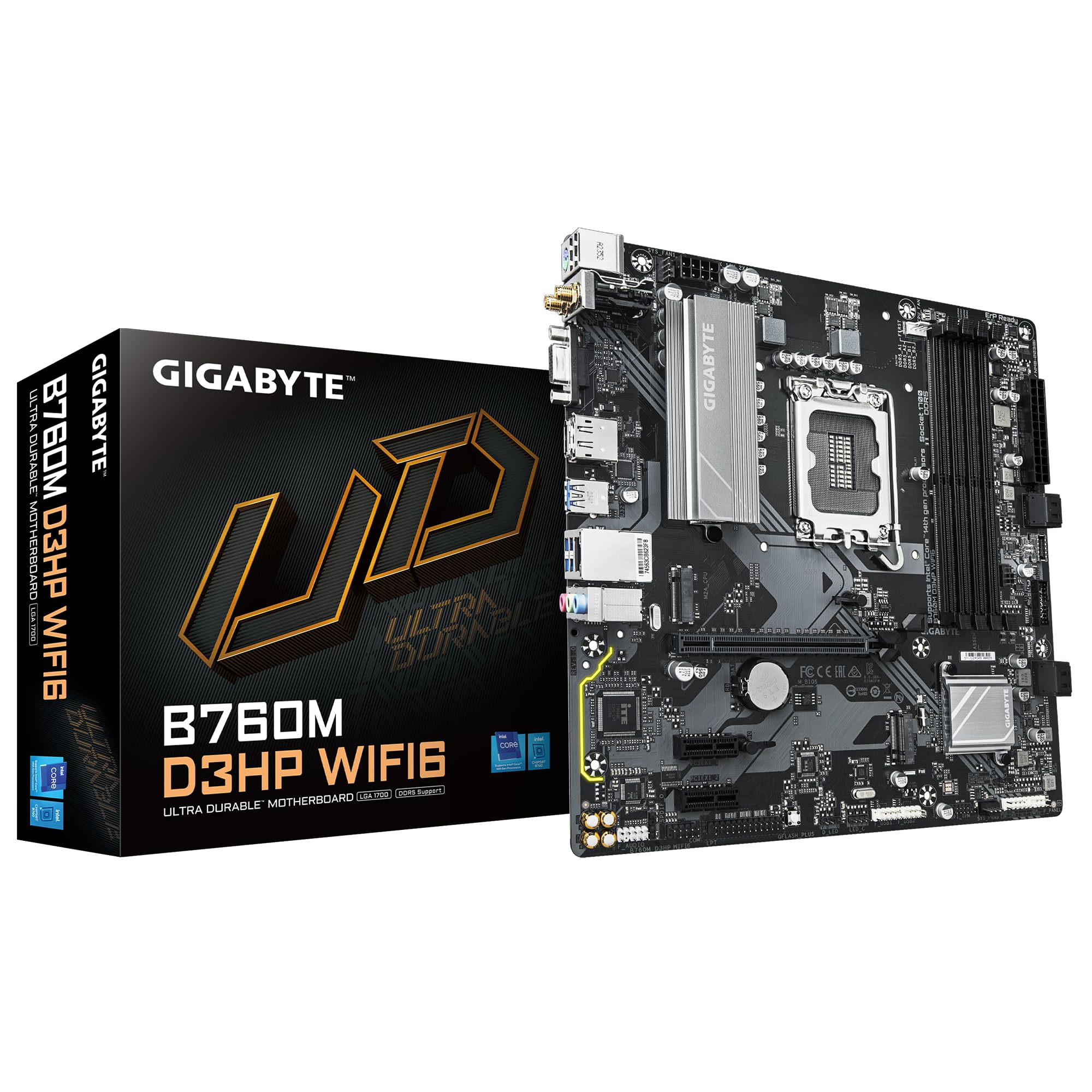 

GIGABYTE B760M D3HP WIFI6 Материнська плата MB6697 Micro-ATX