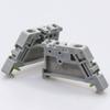 3 Colors EW-35 Gray End Stoper DIN Rail End Screw Clamp Terminal Fixed Block Universal Terminal Blocks Ending Gray Brown White
