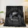 Viking Ship At Sea Blanket Flannel Blanket for Bed, Sofa, Camping, Hiking, Picnic Essentials, Gift for Family Fan Gifts