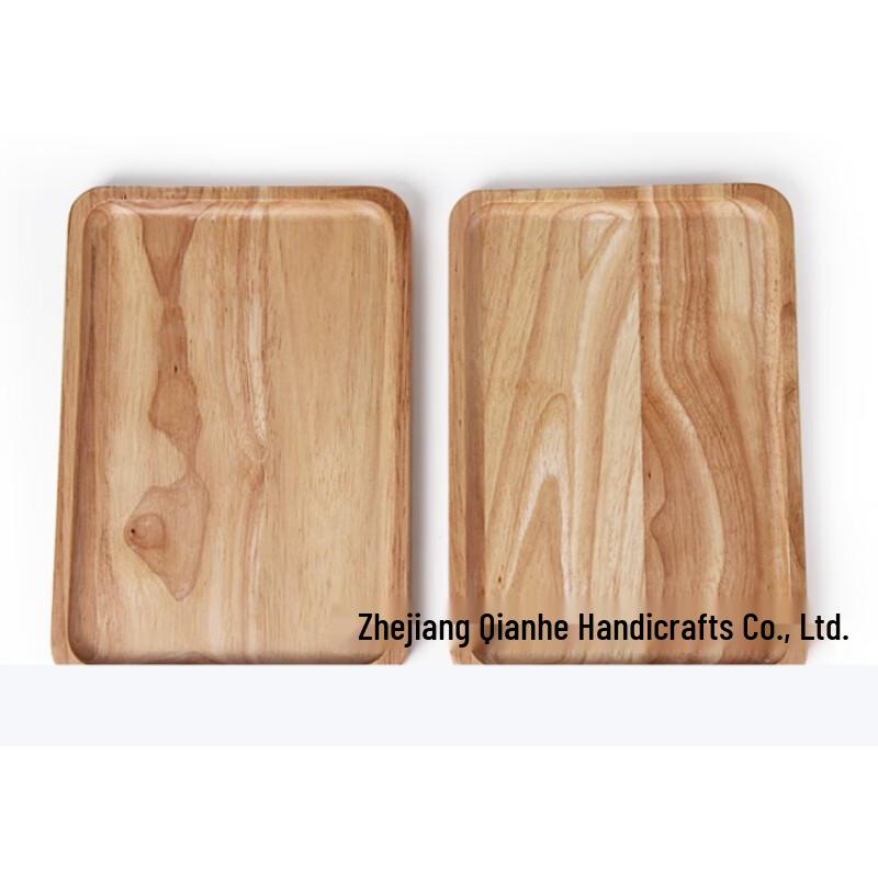 Rubberwood Rectangular Serving Tray