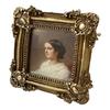 Elegant Vintage Resin Photo Frame, Antique Ornate Tabletop and Wall Decorative for Bedroom