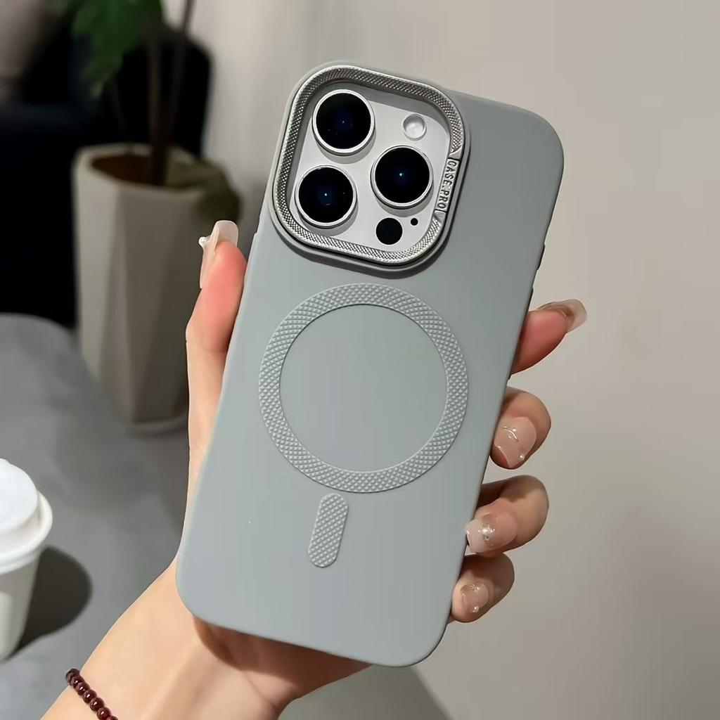 Geeignet für Ip16pm Objektivhalterung Magnetische Hülle, Apple 14 High-End-Haptik 15 Vollabdeckung Schutzhülle