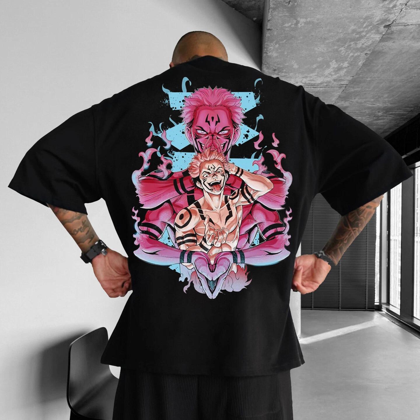 Jujutsu Kaisen Ryomen Sukuna anime T-shirt shirt costumes cotton cotton unisex S