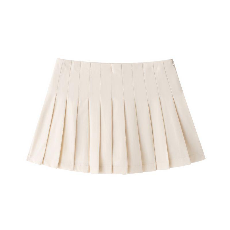 Kaslead New Arrival Women's Fashion Style Stylish Simple and Versatile Wide Pleated Culottes 3152544
