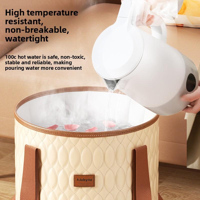 Cadă de baie pliabilă portabilă pentru picioare, bazin pliabil pentru picioare, spa pentru picioare de călătorie