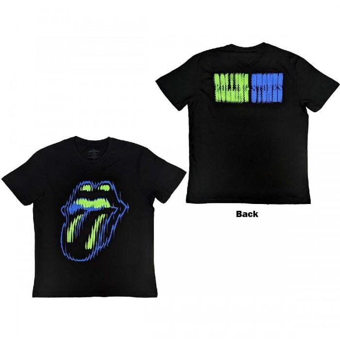 The Rolling Stones Unisex Adult Distorted Tongue T-Shirt