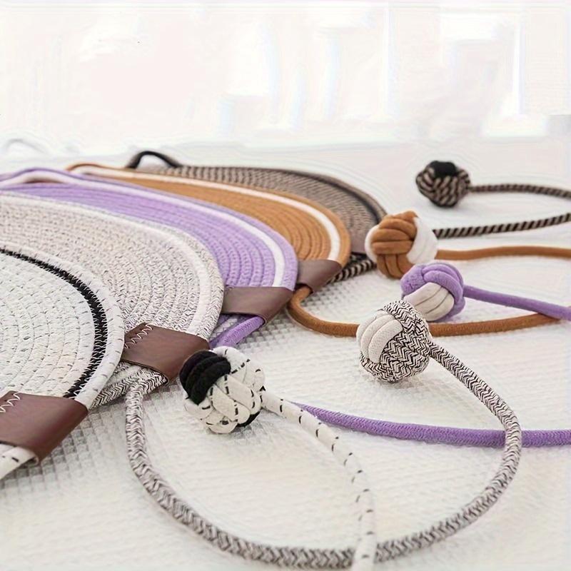 Cat Scratch Pad With Ball Toy,Cat Scratch Board For Furniture Protection,Woven Cat Scratch Pad,Cat Lounge Bed Sleeping Cushion