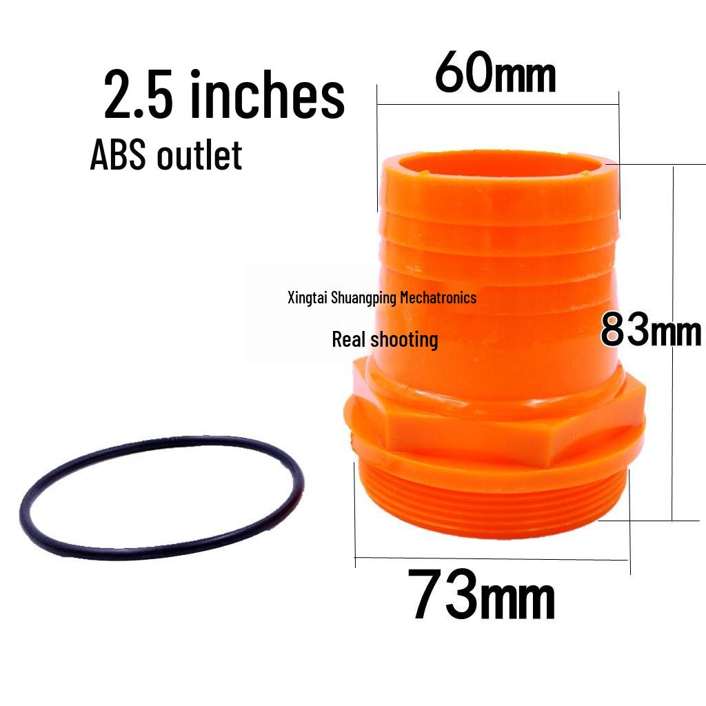 Thickened Plastic Male Thread Hose Adapter, 4-Inch To 1.5-Inch, for Water Pump Connections