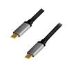 USB-C Cable, 3.2 Gen2, LogiLink, 100W PD, 4K, Aluminum, E-mark, Video Data