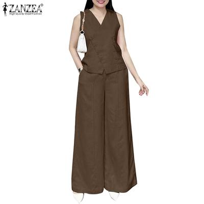 Womens Tank Tops and Wide Leg Pants Summer Two Piece Sets