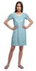 Moomaya Cotton Lace Neckline Sleepwear For Women Button Placket Nightdress