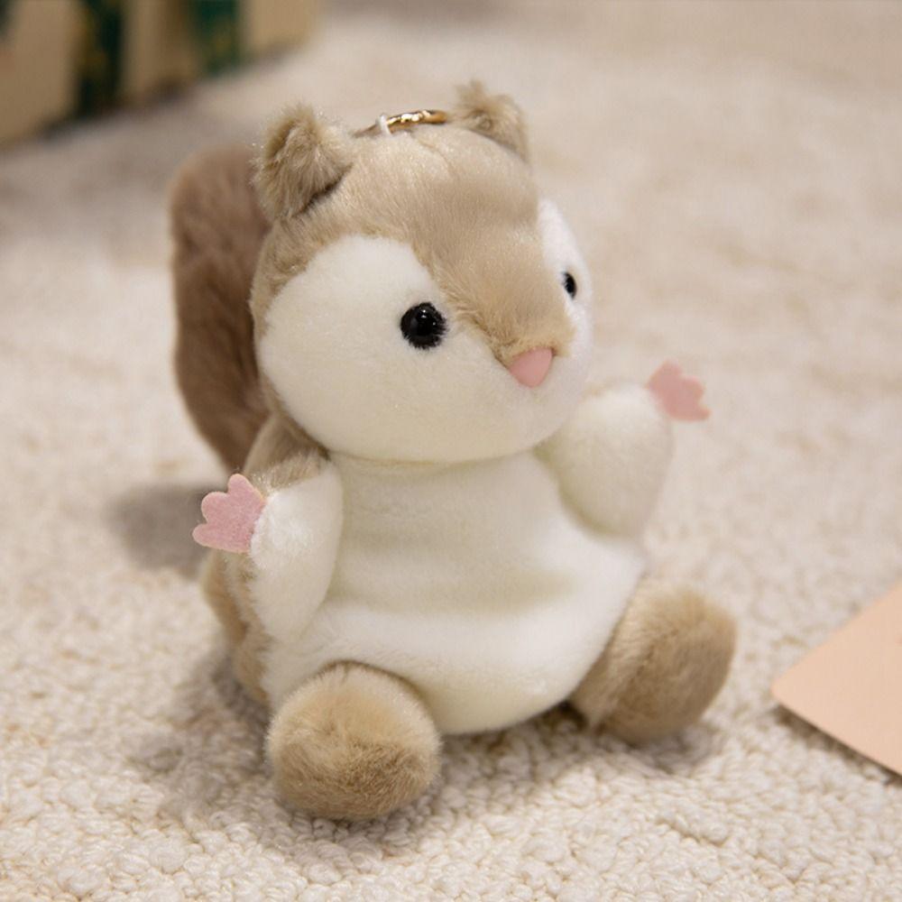 Stuffed Animals Mini Panda Doll Keychain Cute Pet Series Horse Plush Keyring  Kids Toy