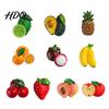Metal Surfaces Decorative Magnets 3D Simulated Fruit Refrigerator Magnet Resin Shape Fridge Office Cabinet Memo Holders Theme Decoration for Kitchen