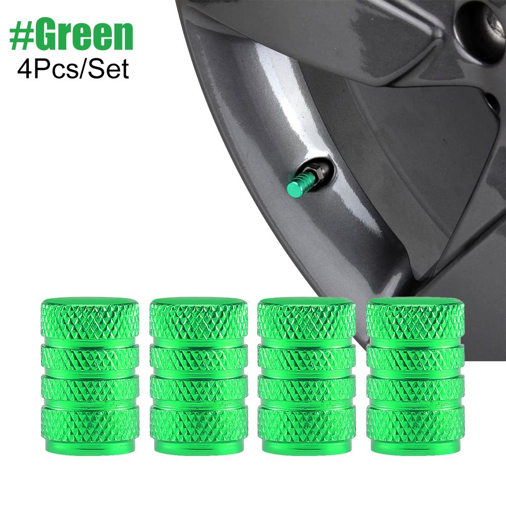 4Pcs/Set Tire Stem Valve Caps Aluminium Car Dustproof Caps Tire Wheel Stem Air Valve Caps  Tapones Para Llantas Accesorios Para
