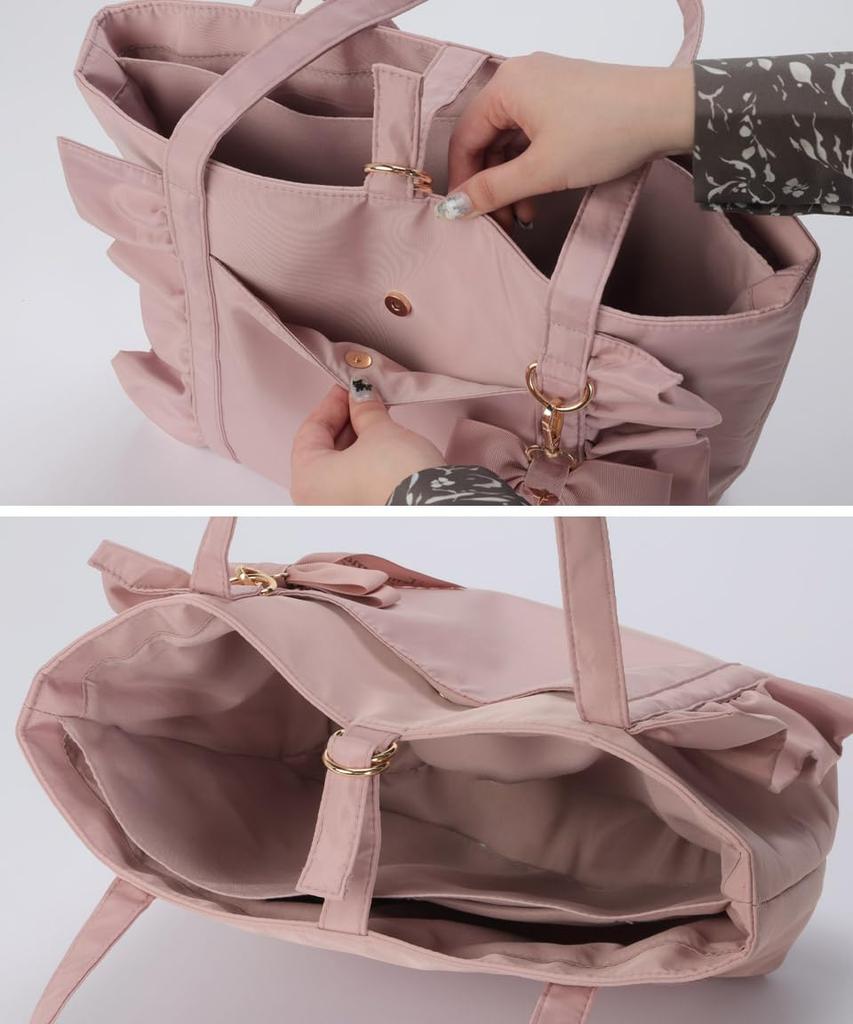 SecretDoor Black Tote Bag for Women, Large Tote Bag, Shoulder Bag, Large Capacity, Fits A4 Size, Stylish and Cute Bag for Women and Women, Perfect