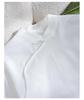 Rong Tai Women's 2026 White Puff Sleeve Stand Collar Shirt in Lightweight Chinese Style