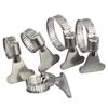 304 Stainless Steel Water Pipe Clamp Trachea Clamp Fixed Locking Clamp with Handle Throat Hoop Hand Twist Pipe Hoop Oil Pipe