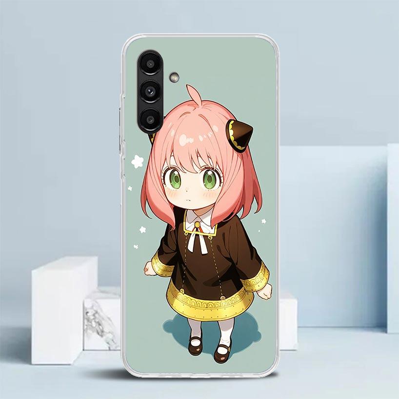 S-Spy Family Anya Cover for Samsung Galaxy A17 A37 A57 A16 A26 A36 A56 A15 A14 A55 Phone Case A13 A53 A25 A35 A24 A34 A23 A33 Ga