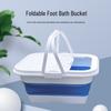 Isolierendes Klapp-Fußbad mit Deckel - Tragbar zum Einweichen, Aufbewahren und als Angelkübel