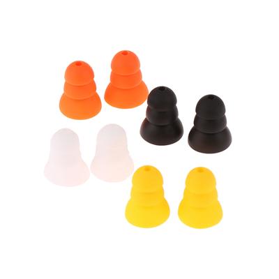 2Pcs Hearing Aid Ear Tips Earplug Dome 3 Layer Soft Silicone Replacement Pocket Hearing Aids Earplug Domes Ear Care