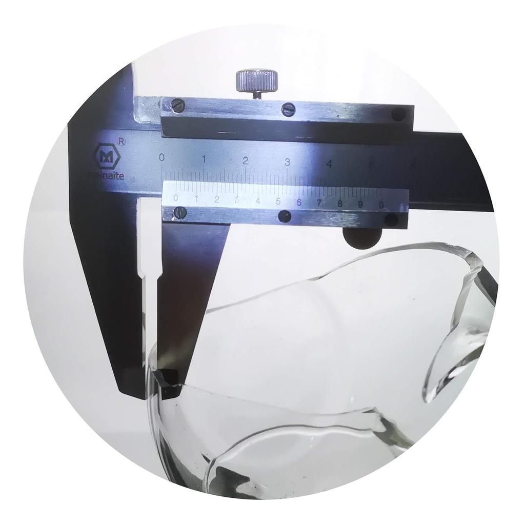 Laboy Glass 250mL Round Bottom Boiling Flask, Single Neck Heavy Wall Borosilicate with 24/40 Joint – Heating, Reaction & Receiving Flask for