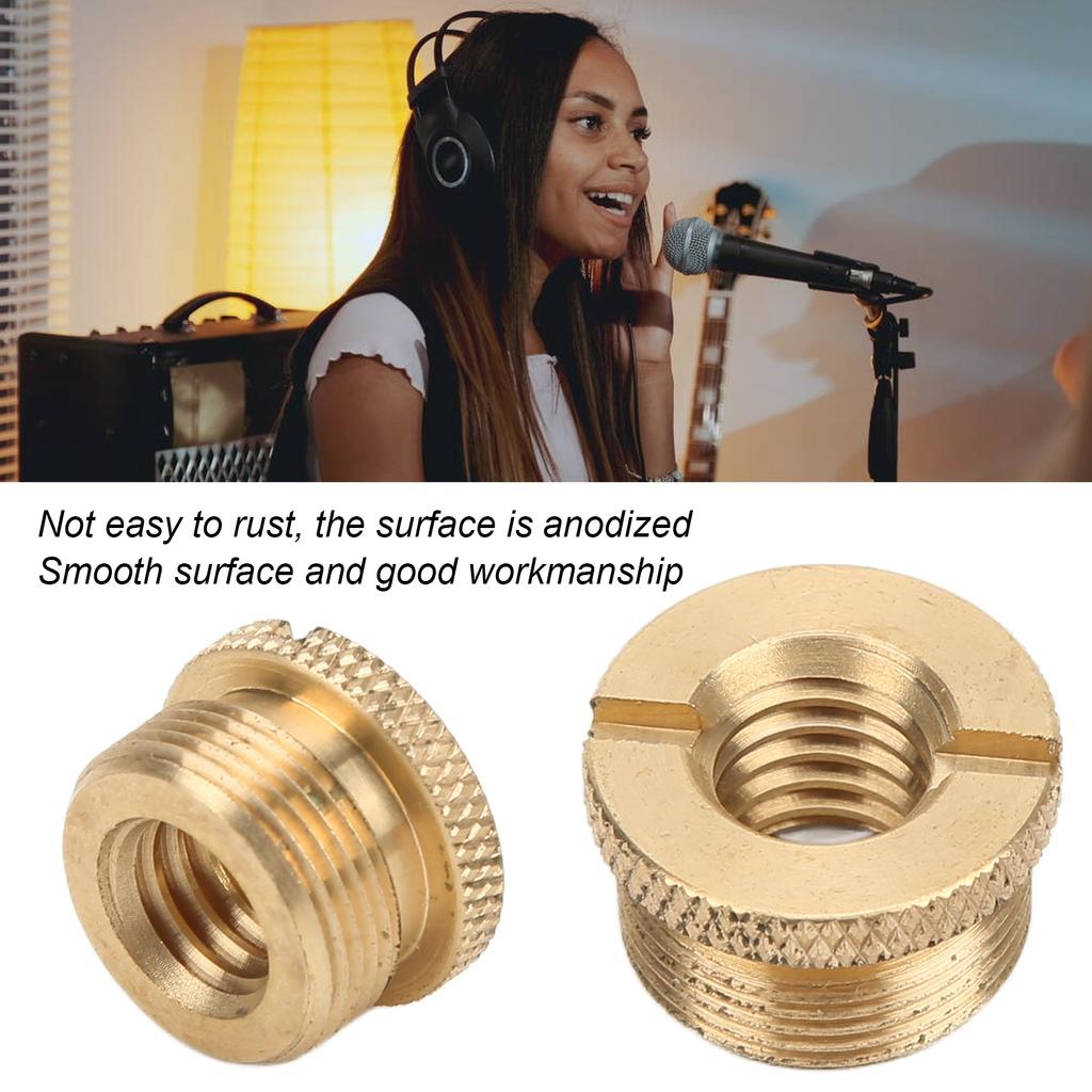 3/8 Inch Female to 5/8 Inch Male Screws Thrd Adapter for Microphone Stand for Mic Mount