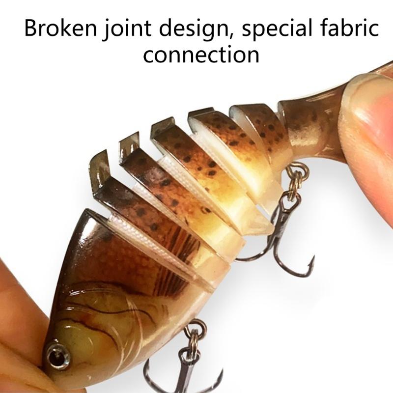 10cm 3D Fishing Lures Swimbait Wobbler Hard Multi-Sections Fishing Lures Saltwater Trolling Lures Fishing Baits Wobbler