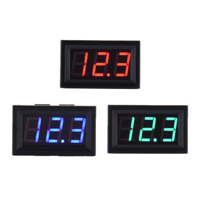 DC 3.2-30V İki telli Voltmetre LED Panel Dijital Ekran Gerilim Ölçer Cihazı