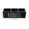 Remote Control Holder for Table Solid Wood Pencils Multipurpose Organizer Storage Box