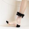 Fluffy Lace Calf Socks Women'S Summer Thin Transparent Stacking Socks Japanese Sweet And Cold Lolita Jk Socks