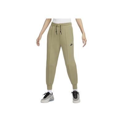 Sportswear Tech Fleece Solid Color Drawstring Casual Tapered Knit Joggers Women Bottoms Olive-Green FB8331-276