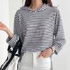 New ArrivalS Open Run Women S Striped Side Slit Hoodie 3 4 Sleeve