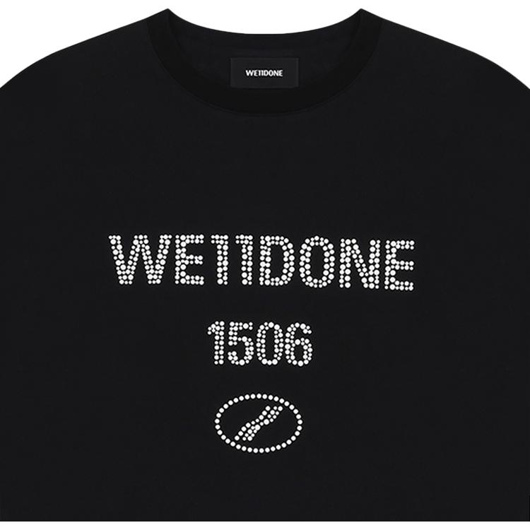 WE11DONE Short Sleeved T Shirts Unisex WD-TT2-25-737-U-BK