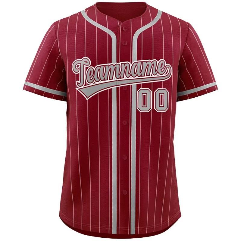 Men's and Women's Fashion Baseball Jerseys, Hip-hop Sports Buttons, Cardigan, Striped Letter Print Short-sleeved Top