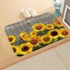 Sunflower Entrance Welcome Door Mat Flowers Bedroom Bedside Decor Carpet Non-slip Bathroom Kitchen Foot Rugs for Indoor Home