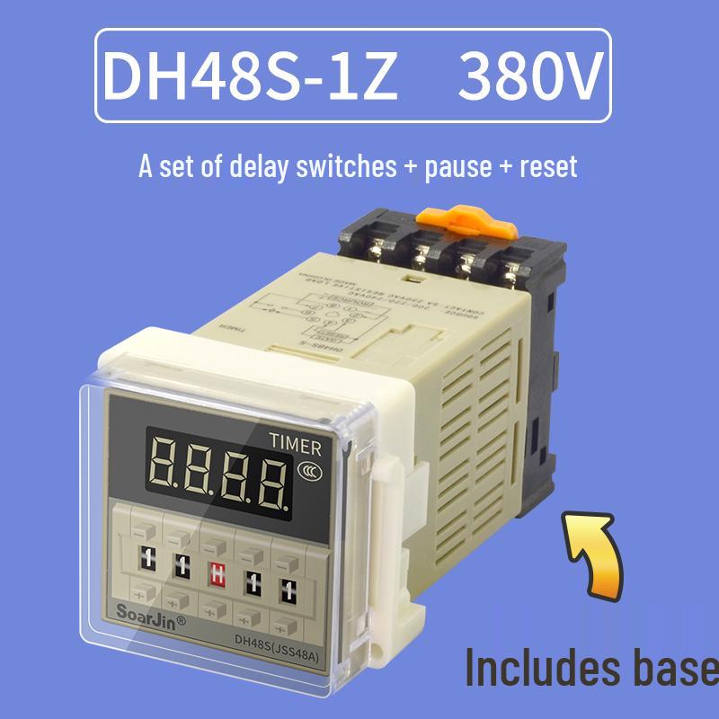 DH48S-S Digital Time Relay Cycle Switch Power-on Delay Controller, 12V/24V/220V