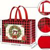 Christmas Gift Bags, Christmas Tote Bags with Handles, Reusable Non-Woven Shopping Bags for Xmas Gifts Wrapping Holiday Party