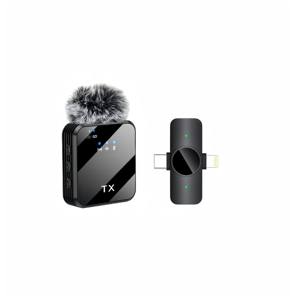 3-in-1 Universal Wireless Lapel Microphone, Noise Reduction Mic For Live Shooting, Compatible With iOS, Android, Computer