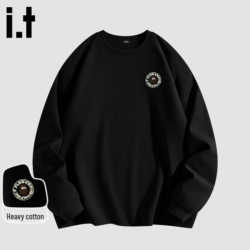 Fingercroxx IT Men's Heavyweight Cotton Long Sleeve T-Shirt