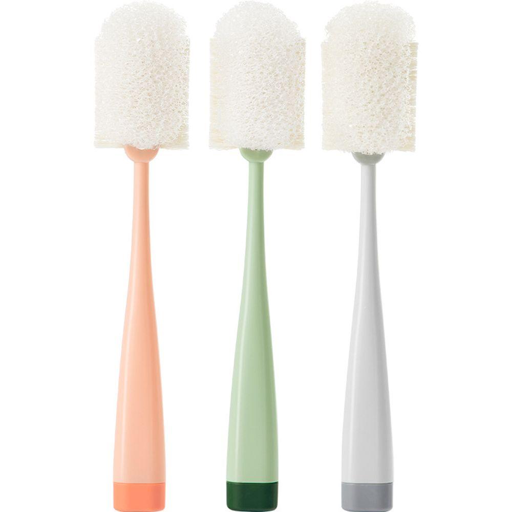 Ends Cleaning Milk Bottle Brush Sponge Long Handle Baby Bottle Brush Kitchen Tools Water Cup Brush