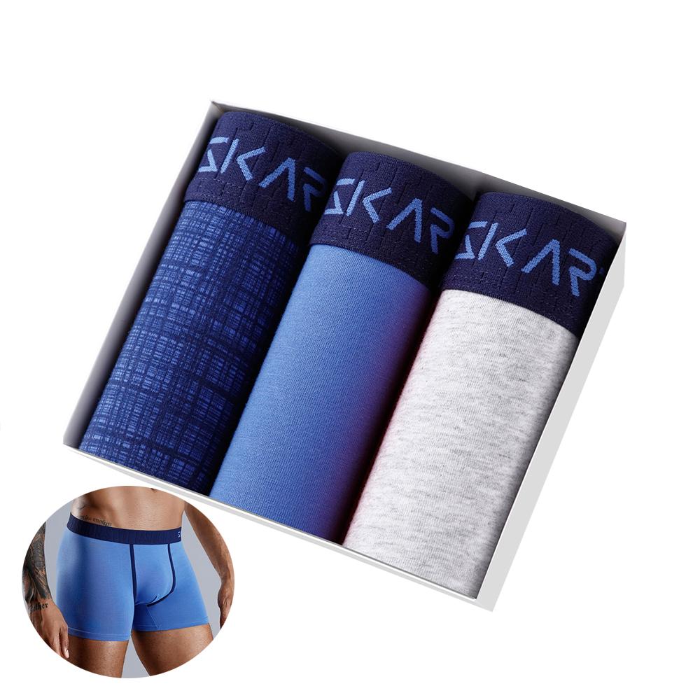 SKARR 3Pcs Ropa interior estampada para hombre Boxers de algodón Set para  hombres Sexy Pantalones de hombre comprar a buen precio — entrega gratuita,  reseñas reales con fotos — Joom