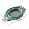 Foldable Round Vegetable & Fruit Washing Basket with Drain