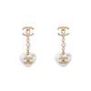 CHANEL Golden CC Earrings Women's Gold AB7058-B06558-NF087