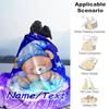 1PC Custom Name "Sleepy Bear Dreamscape" outdooor Flannel blankets Throw Blanket All-Season Throw Gift Bedspread for Couch, Bed, Camping Holiday Birth
