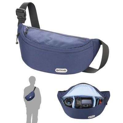 OUTDOOR PRODUCTS Camera Shoulder Bag 07 AZ Navy Camera Bag That Is Easy To Carry YKK Zipper Fabric AMZODCSB07NV 4977187005325 Ultra-lightweight