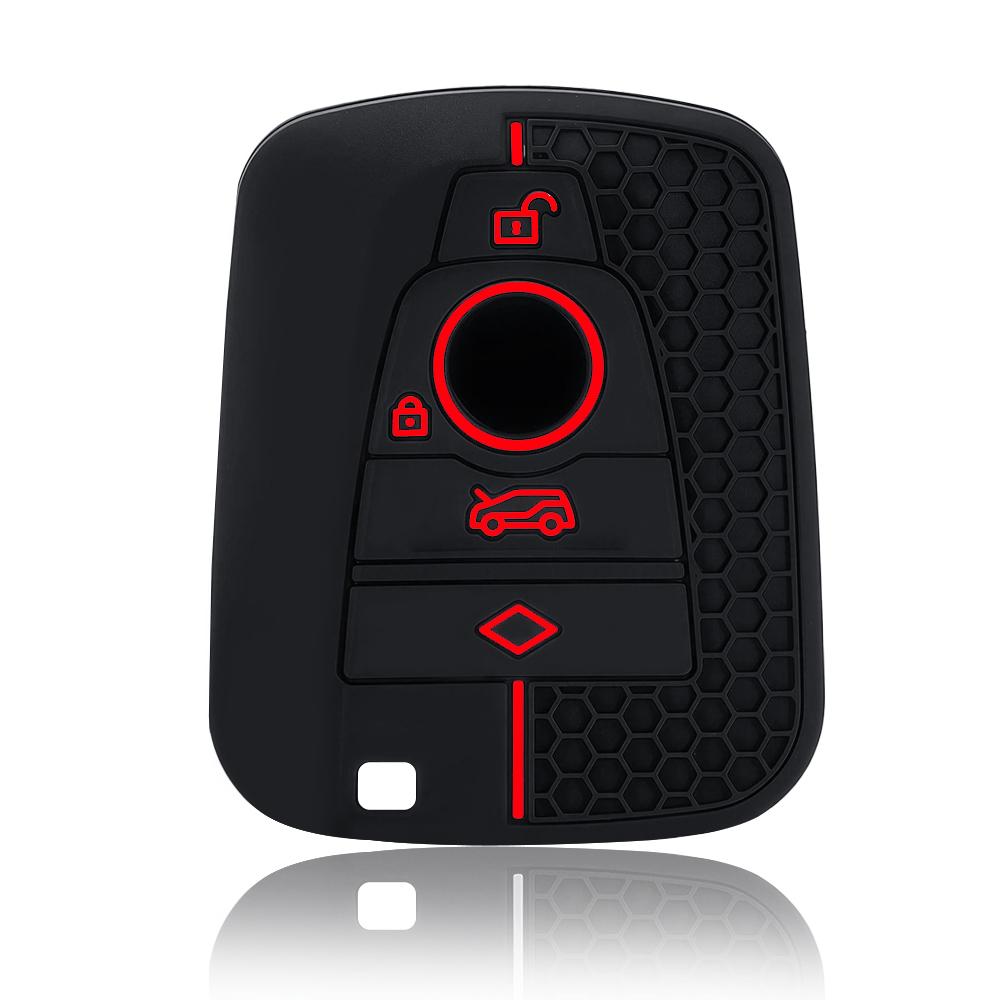 

2026 Hot Silicone Car Smart Remote Key Case Cover For BMW I3 I8 Series Car interior Key Bag Keychian Styling Accessories