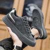 Men's shoes new 2025 spring labor insurance construction site work board shoes sports and leisure leather shoes chef trendy shoes round head