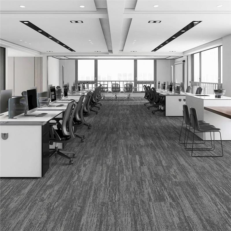 Thickened Commercial Office Carpet Tiles for Large Area Flooring